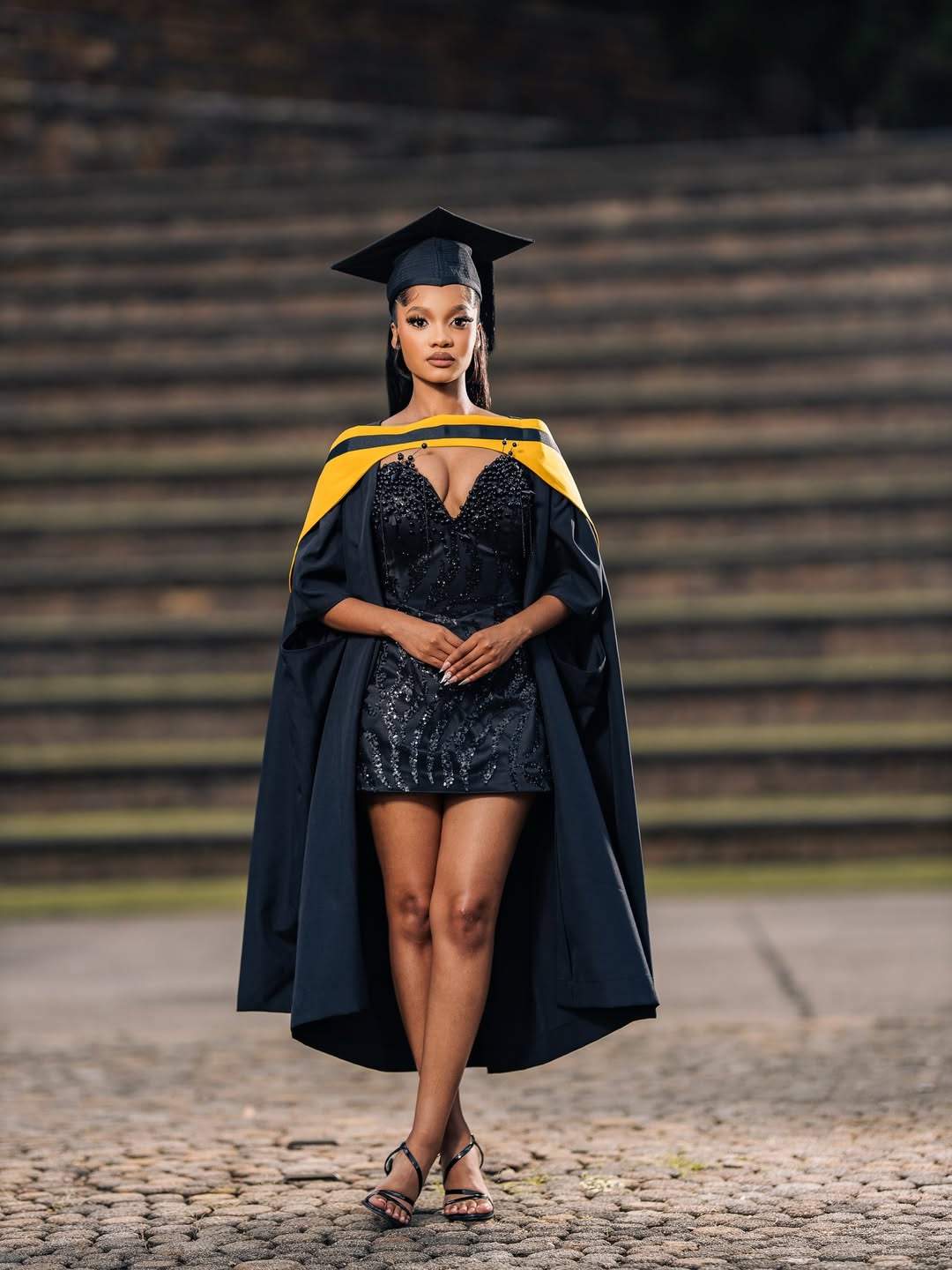 Graduate in cap and gown — Sir Pixels Studios