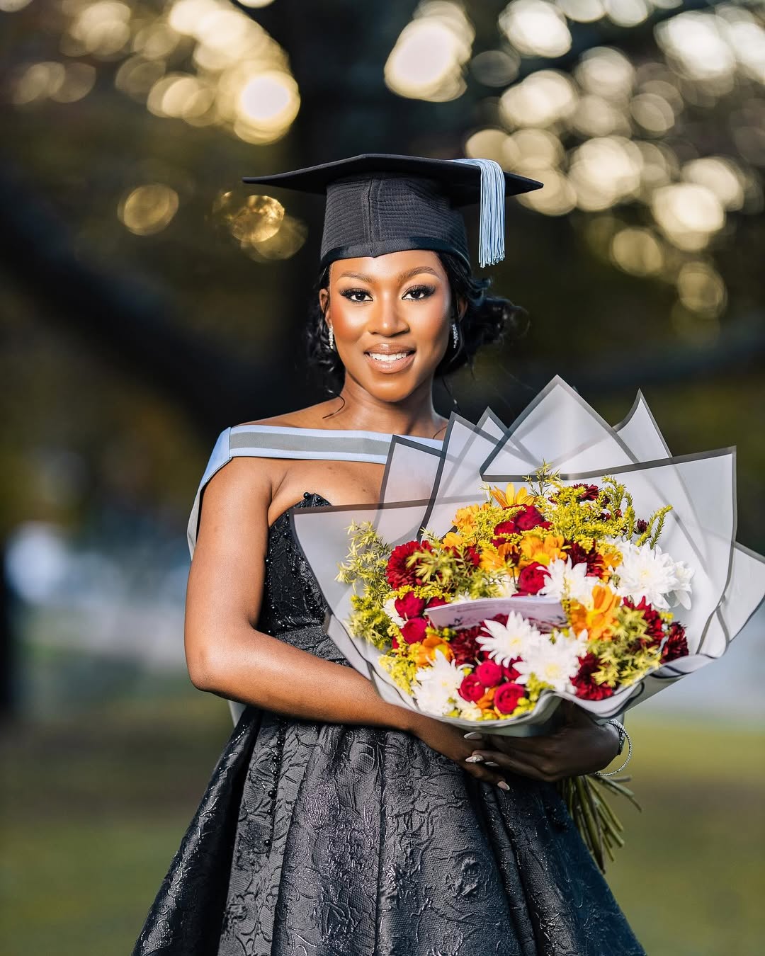 Graduation portrait — quiet, considered close-up