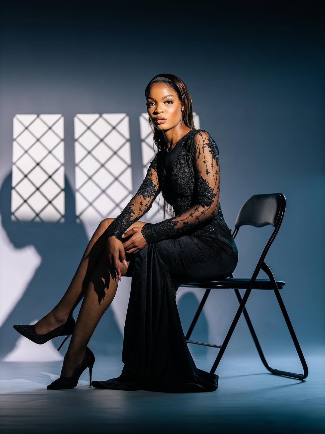 Studio portrait — moody editorial lighting